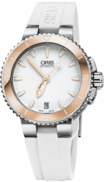 Buy this new Oris Aquis Date 36mm 01 733 7652 4356-07 4 18 31 midsize watch for the discount price of £1,066.00. UK Retailer.